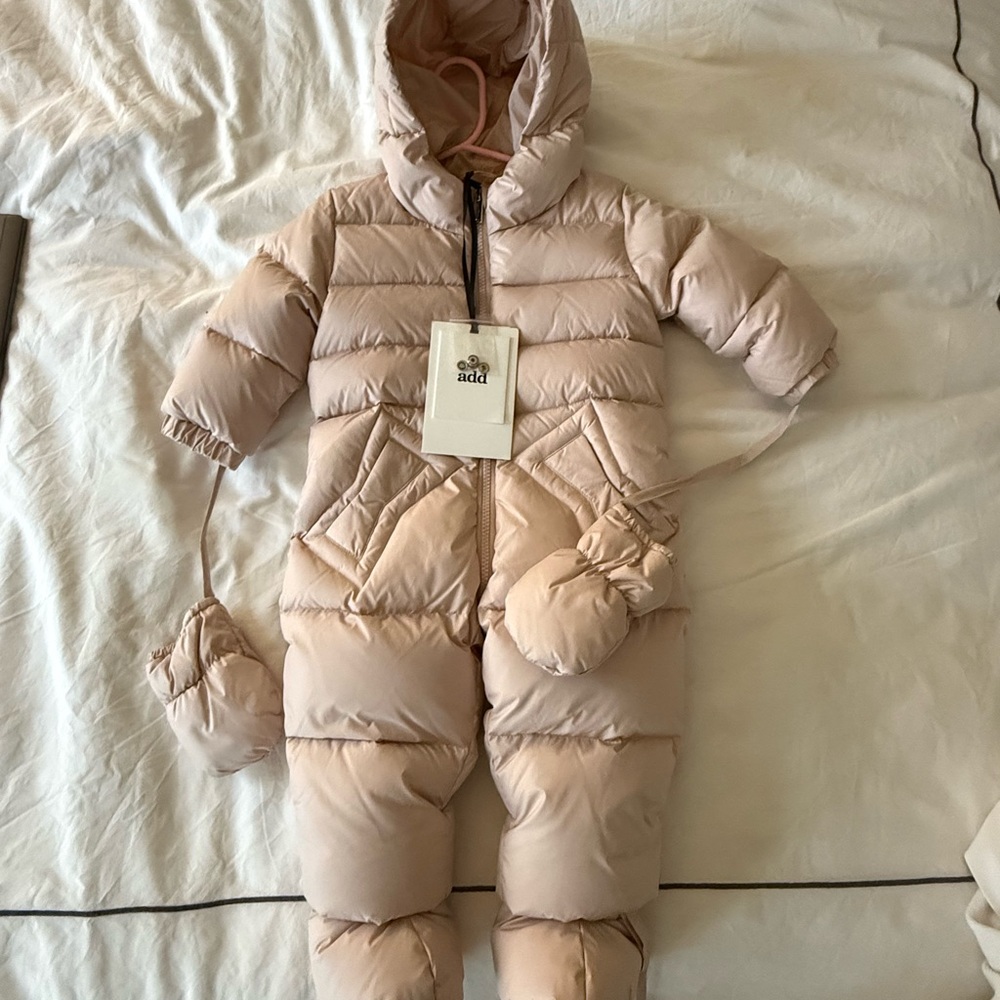 Add Down Kids Puffer Jacket in Light Pink